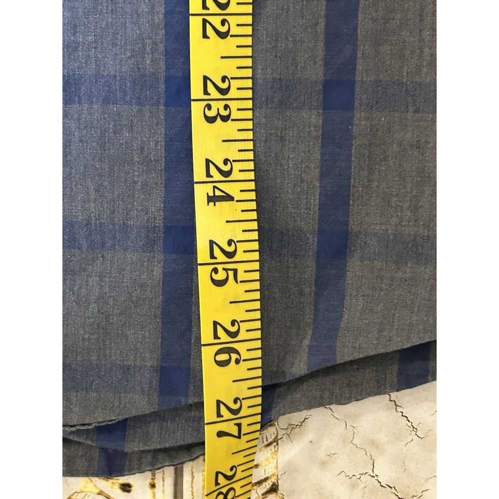 Untuckit Blue Plaid Long-Sleeve Shirt - Picture 4 of 6